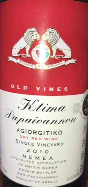 G Papaioannou 'Ktima' Old Vines Agiorgitiko