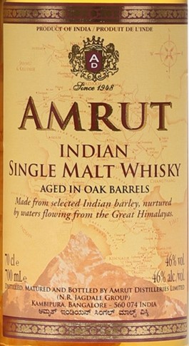 in Oak Barrels Indian Single Malt Whisky