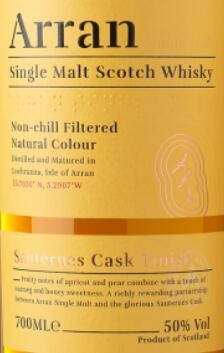 Sauternes Cask Finish Single Malt Scotch Whisky
