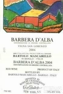 Vigne San Lorenzo Barbera d'Alba