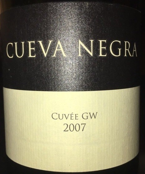 de Barahonda Cueva Negra Cuvee GW
