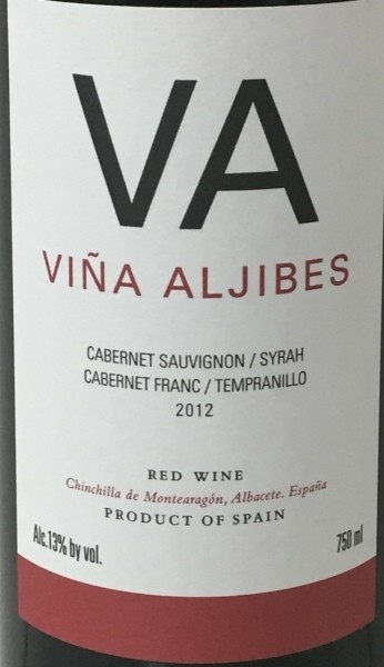Aljibes Vina Aljibes Tinto de la Tierra de Castilla