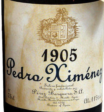 Barquero 1905 Solera Fundacional Pedro Ximenez