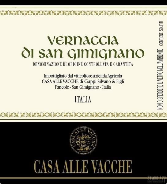 Vacche Vernaccia di San Gimignano DOCG