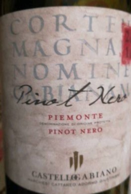 Gabiano Pinot Nero