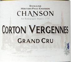 & Fils Corton Vergennes Grand Cru